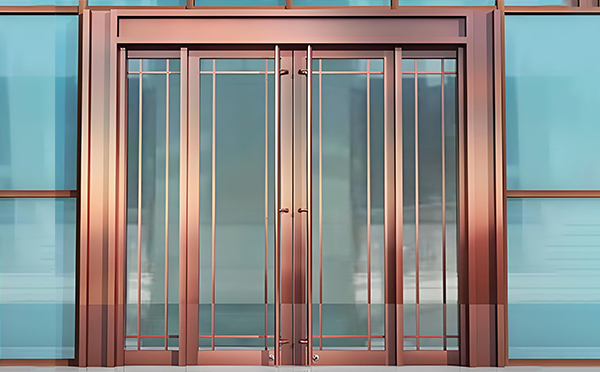 泾川玻璃地弹门